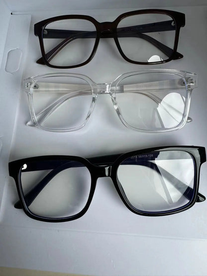Brand Designer Retro Square Anti Blue Light Reading Glasses Women Men  Stripe Female Eyeglasses Computer Presbyopia Eyeglasse