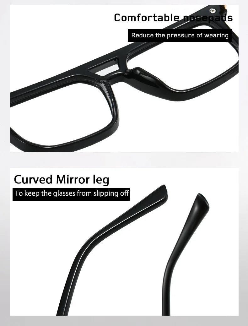 VICKI Mature Man's Double-barreled High-end TR Glasses - Customizable Prescription - Anti-blue Light Glasses Multifocal 84003