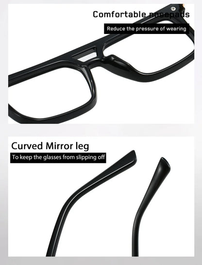 VICKI Mature Man's Double-barreled High-end TR Glasses - Customizable Prescription - Anti-blue Light Glasses Multifocal 84003