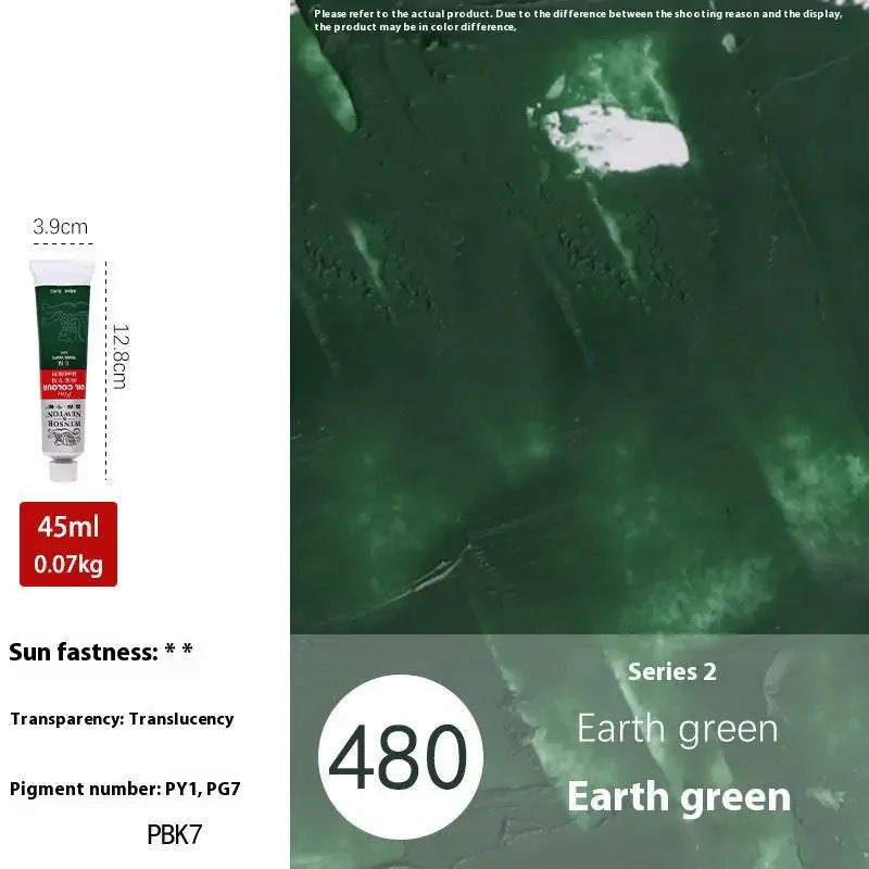 Winsor & Newton 45ML Oil Paint,Colorful Professionals Artist Drawing Tools for Canvas Wood,Crafts,Paper Art Stationery Supplies