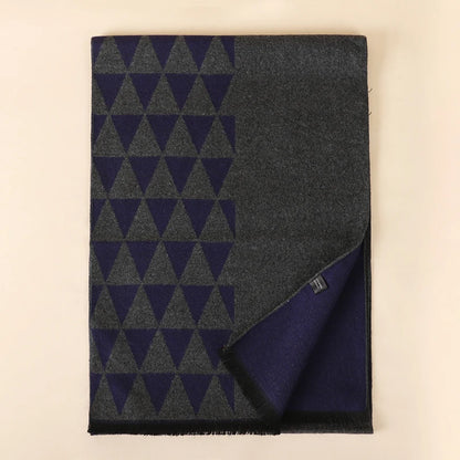 Men's Cotton Scarf Warm Neckerchief Patchwork Striped Scarves Soft Long Casual Male Bufanda Pashmina Shawl