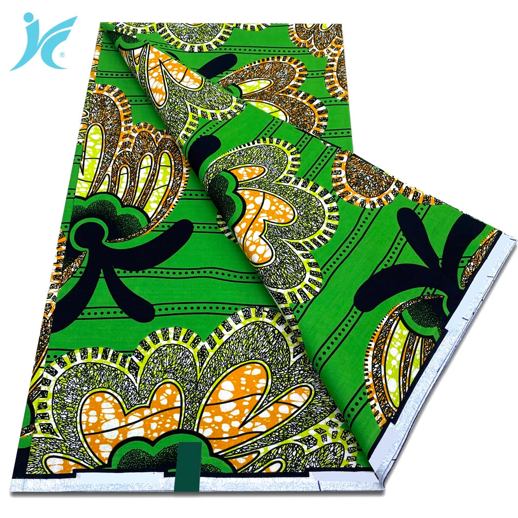 African Real Wax Prints Fabric Ankara Wax 100% Cotton Fabric Guaranteed Veritable Original Sewing Material