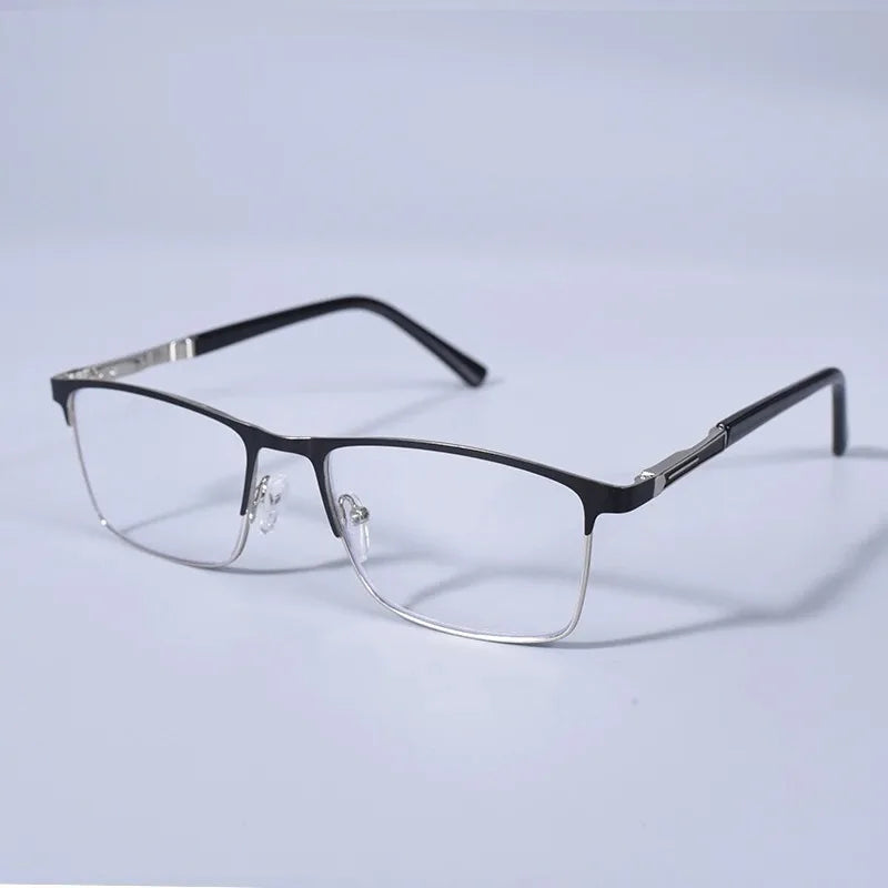 Double Color Oversize Frame Reading Glasses For Men And Women Anti blue Light High Quality Square Presbyopia Glasses+175