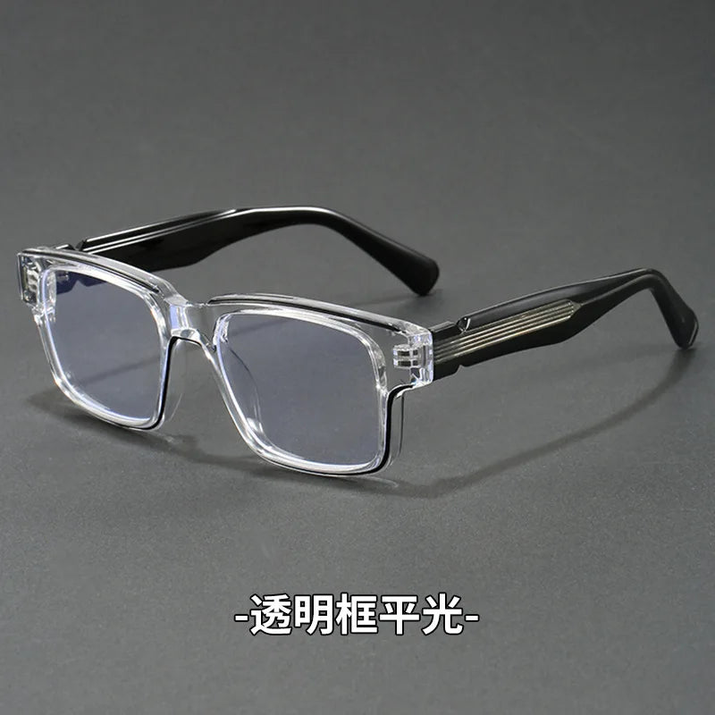 Retro Rectangle Sunglasses for Men Women UV400 Protection Classic Trendy Driving Sun Glasses Outdoor High Quality Travel Glasses