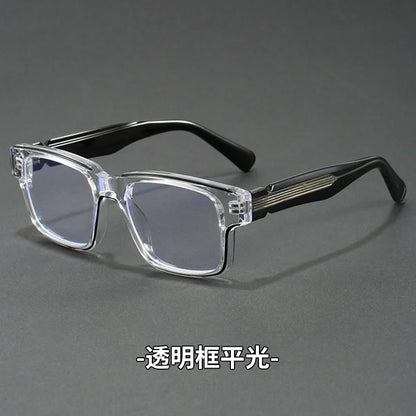 Retro Rectangle Sunglasses for Men Women UV400 Protection Classic Trendy Driving Sun Glasses Outdoor High Quality Travel Glasses