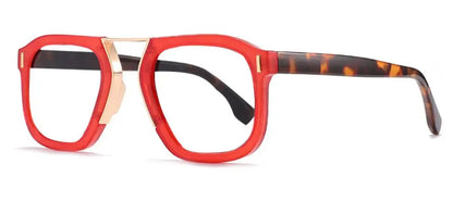 Rivets Black Leopard Fashion Reading Glasses Oversized Square Glasses Frame Anti Blue Light Far Sight Presbyopia Eyewear