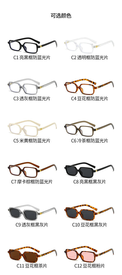 Computer Glasses Frame Women Men Anti Blue Light Rectangle Eyewear Blocking Glasses Optical Spectacle Eyeglass Square