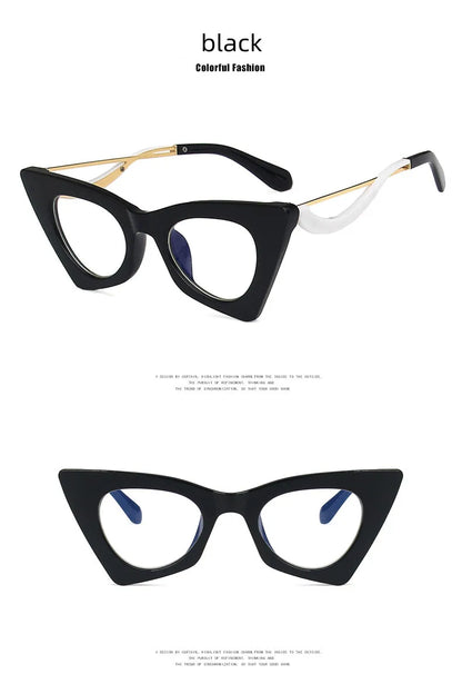 High Quality Brand Design Cat Eye Blue Light Blocking Computer Hyperopia Women Reading Glasses Diopter +0.5 1.5 2.0 2.5 3.5 6.0