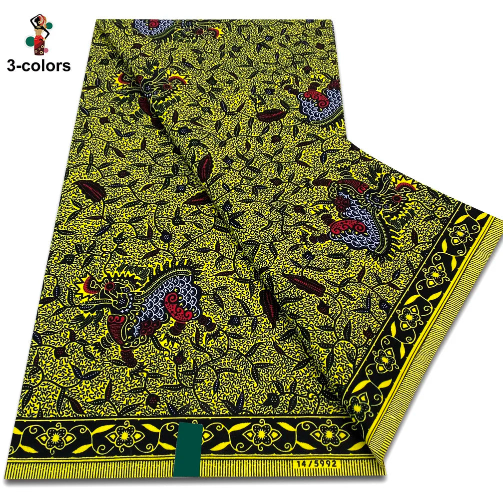 2025 Veritable Wax Guaranteed Real Wax Print Fabric dutch hollandais Pagne African Wax Fabric 6 yards