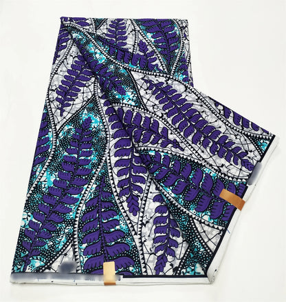 2025 Newest Ankara Real Wax Fabric Guaranteed Veritable African Wax Print Pagne Fabric 100% Cotton 6 Yards Ghana Style Dresses
