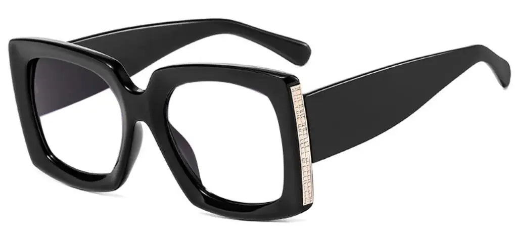 Retro Oversized Reading Glasses Women Men Luxury Brand Green Flower Square Computer Glasses Anti Blue Light Elderly Eyeglasses