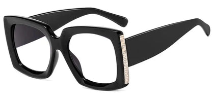 Retro Oversized Reading Glasses Women Men Luxury Brand Green Flower Square Computer Glasses Anti Blue Light Elderly Eyeglasses