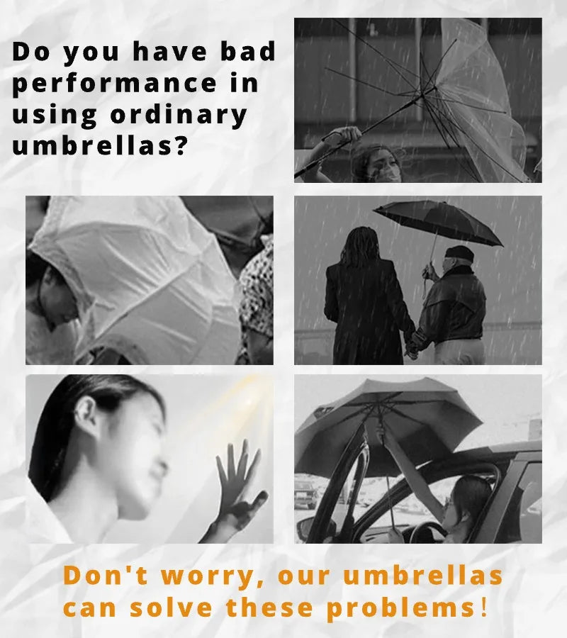 Super Strong Windproof Automatic Umbrella for Men and Women, 72 Bone, Large Rainproof, Sun UV Protection, Folding Rain Umbrellas