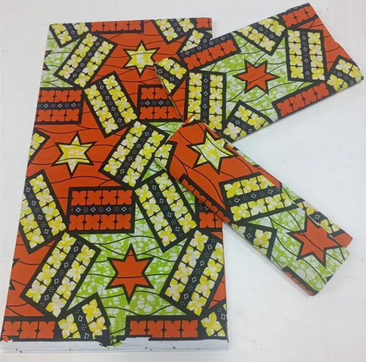 Grand Super Original African Wax Fabric High Quality Nigerian Print Ankara Fabric For Sewing 6 Yard Women Dress 100% Cotton