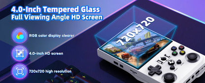 AISLPC R36MAX Handheld Game Console 4.0 Inch 64/128GB RK3326 Chip Retro Portable Video Game Player Open Source Pocket Console