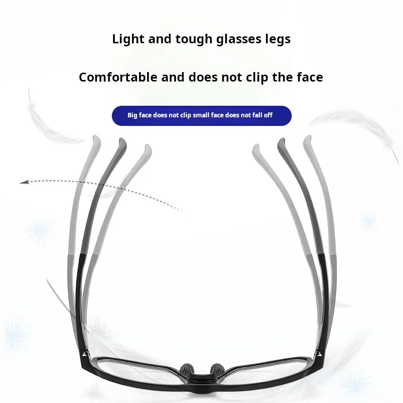 YIMARUILI New TR90 Men's Sports Cycling Glasses Ultra-light Fashion Big Size Optical Prescription Eyeglasses Frame Women HD-8068