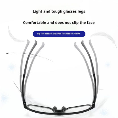 YIMARUILI New TR90 Men's Sports Cycling Glasses Ultra-light Fashion Big Size Optical Prescription Eyeglasses Frame Women HD-8068