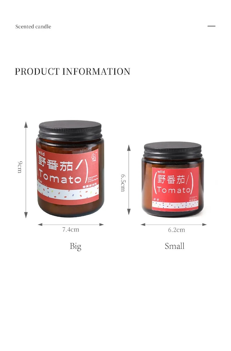 Plant Fragrance Aromatherapy Candle Wild Tomato Aroma Room Bedroom Fragrance Decoration Housewarming Gift Wedding Companion Gift