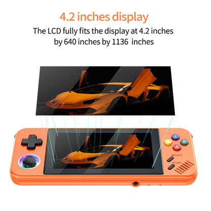 2026 M41P Retro Handheld Game Console Pocket 4.2 Inch IPS Built-in 30+ Emulators Portable Video Game Player 4K HD TV Output