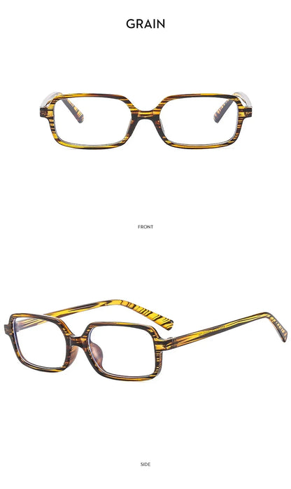 Fashion Retro Small Rectangular Frame Anti Blue Light Glasses for Women Ins Simple Commuting Computer Eye Eyeglass Frame