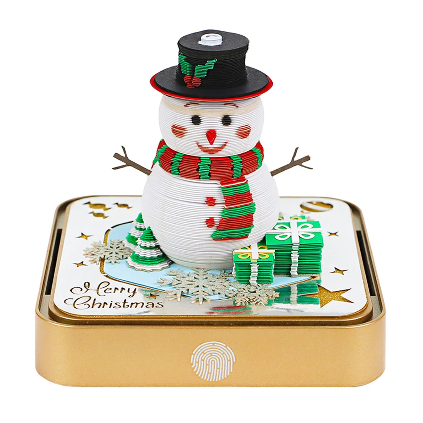 2026 3D Calendar Memo Pad Led Time Piece Calendar Tree of Chakra Desk Calendar Paper Carving Sticky Calendar For Christmas Gifts