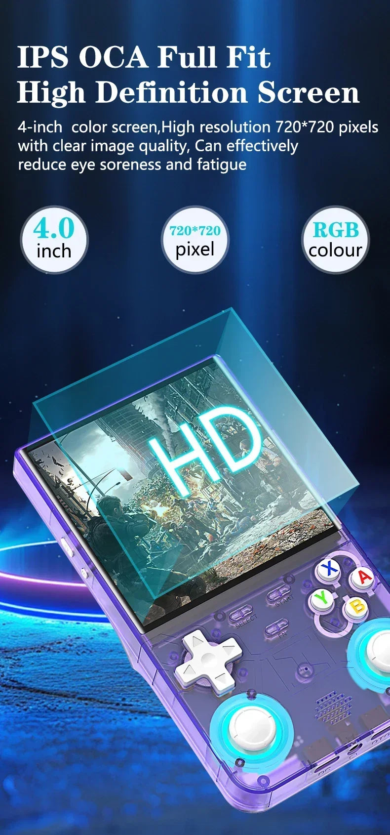 2026 Linux System R36 ULTRA Open Source Video Game Console 4 0inch IPS Handheld Game 64G 20000 Plus Games Retro Pocket Player