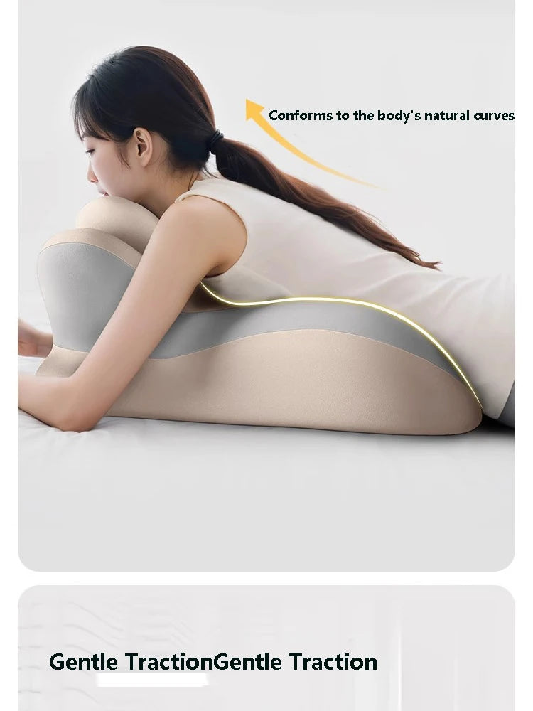 Memory Foam Pillow Ergonomic Support Neck Leg Rest Reading Phone Use Bed Sofa Wedge Shape Pain Relief Comfort