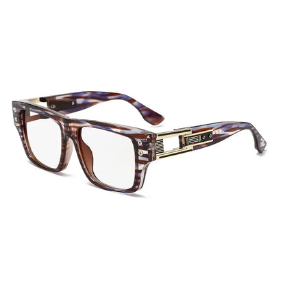 Retro Square Thick Frame Anti Blue Light Reading Glasses Men Finished Prescription Optical Glasses Brand Design Classic Readers