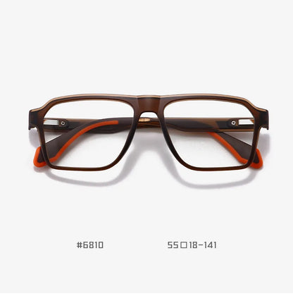 BLMUSA Retro Large Frame Ultralight TR Non-Slip Sports Myopia Glasses Anti Blue Light Prescription Reading Driving Sunglasses