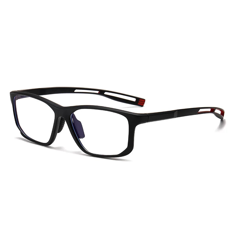YIMARUILI Ultra-light TR90 Sports Glasses Men and Women Outdoor Cycling Fashion Square Optical Prescription Eyeglasses Frame 300