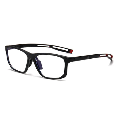 YIMARUILI Ultra-light TR90 Sports Glasses Men and Women Outdoor Cycling Fashion Square Optical Prescription Eyeglasses Frame 300