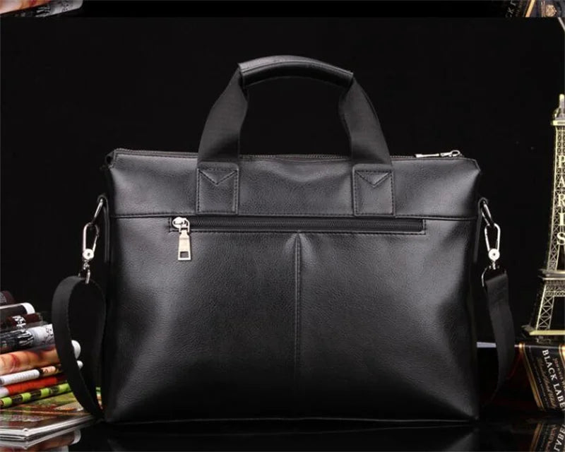 Men Briefcase Bag for Documents Designer Leather Luxury Brand Men's Business Travel Big Capacity A4 Document Organizer handbag