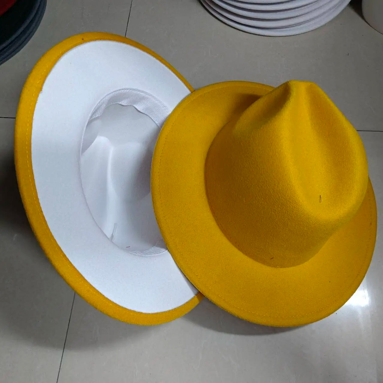 Sombreros Fedora Hat Dual Color Classic Jazz Hat Soft Fedora Hat Classic Men's and Women's Blue Jazz sombreros