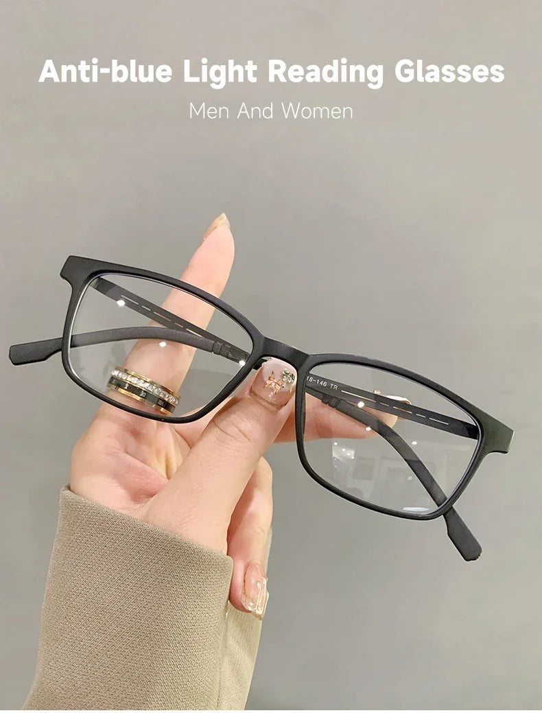 New Anti Blue Light Reading Glasses For Men And Women Blocking Blue Light Optical Lenses Oculos Rectangle Gafas +1.0 +4.0