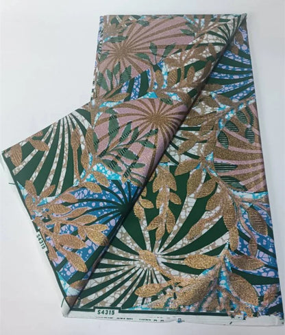 Grand Super 100% Cotton African Wax Fabric High Quality Wax Print Ankara Fabric For Sewing 6yards Women Fabric