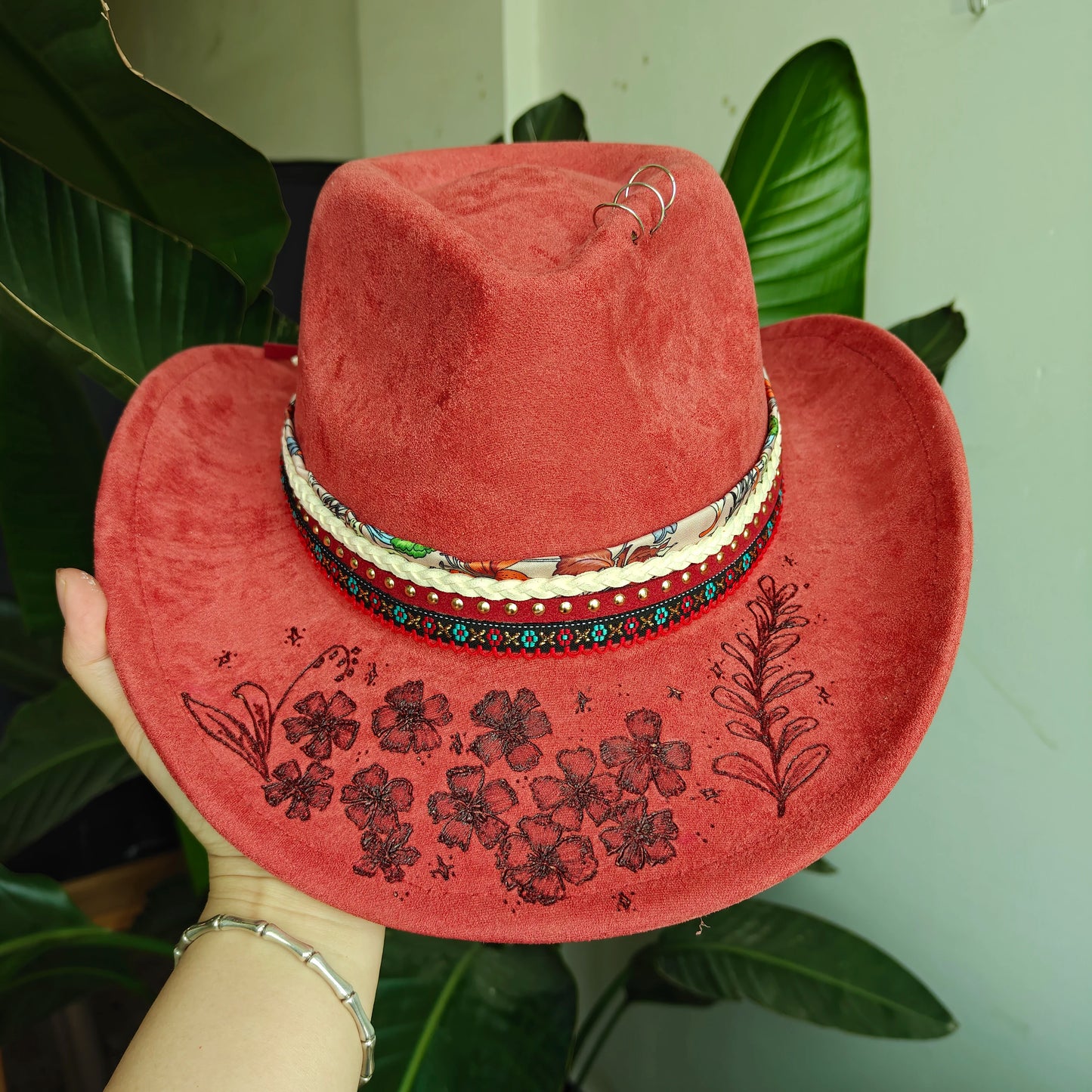 Handmade Fedora Hat suede Men's and Women's Hat feather vintage Fashion Jazz hat Top hats flat Panama sombrero mujer British hat