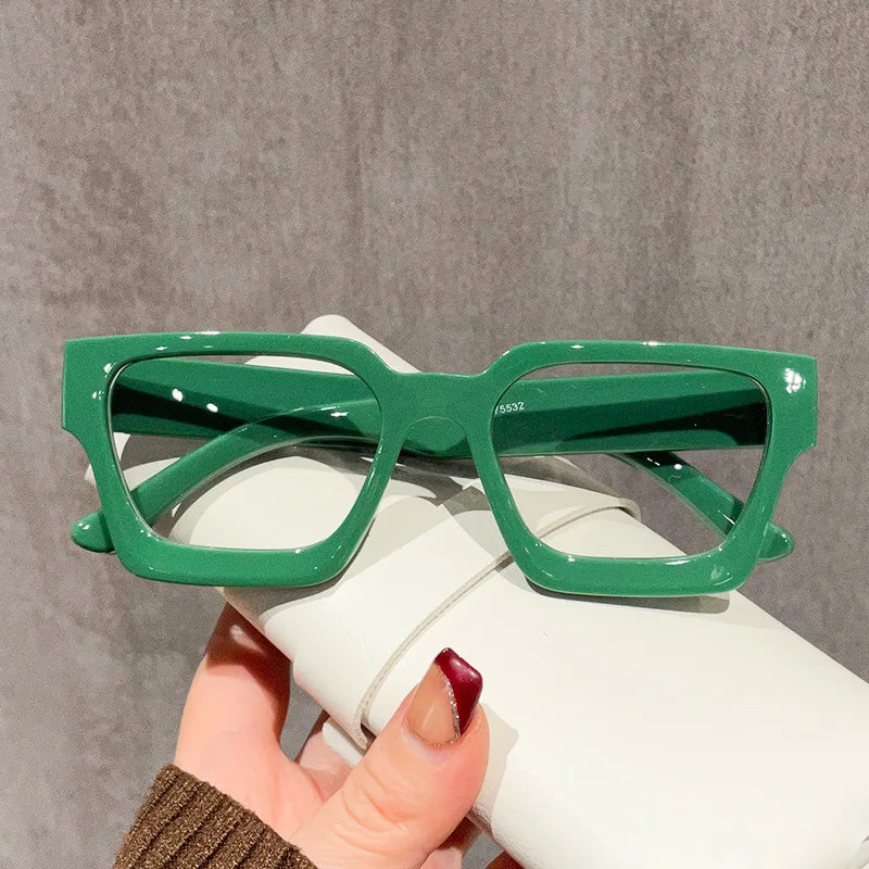 New Transparent Computer Glasses Frame Women Men Anti Blue Light Square Eyewear Blocking Glasses Optical Spectacle Eyeglass ﻿