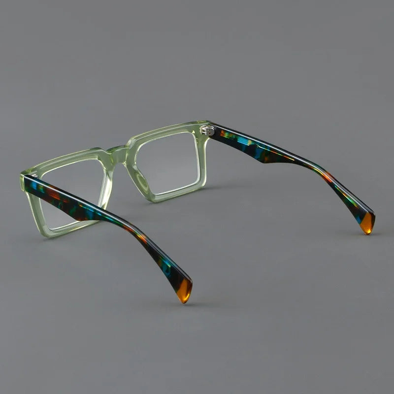 New In 2024 Plate Eyeglass Frame Retro Square Men's Eyeglass Frame Fashionable Optical Prescription Eyeglass Frame Women 25005
