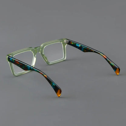 New In 2024 Plate Eyeglass Frame Retro Square Men's Eyeglass Frame Fashionable Optical Prescription Eyeglass Frame Women 25005