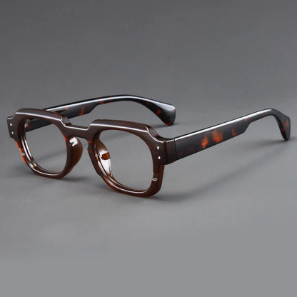 Korean Style Trendy Retro Square Irregular Glasses Frame Versatile Anti-Blue Light Glasses for Men and Women