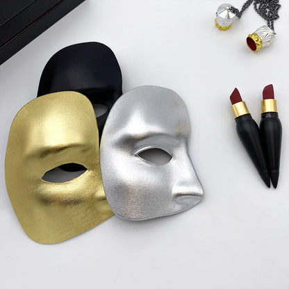 Half Face One-eyed Masquerade Mask Gold Silver Black Masquerade Party Dance Men Women Halloween Half Face Mask Decoration