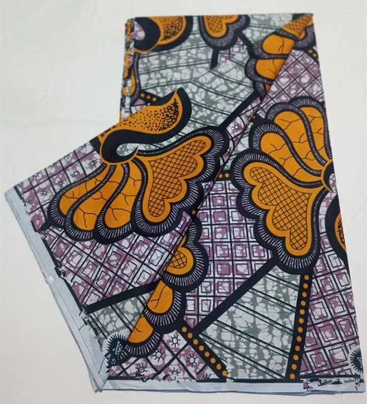 2023 Guaranteed Veritable Super Hollandais African Wax Fabric 100%Cotton 6 yards Original Ankara Block Print Pattern Africa