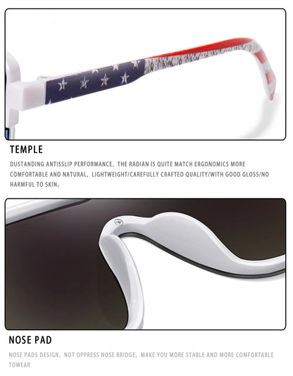 Rivet Lens Fishing Sunglasses for Men and women Fashion Casual Oversize Goggles with UV Protection for Hiking Golf, Beach