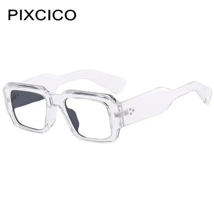 R57164 Men Fashion Rivet Optical Reading Glasses Women Trend Square Presbyopic Spectacles Dioptric +50 +100 +300