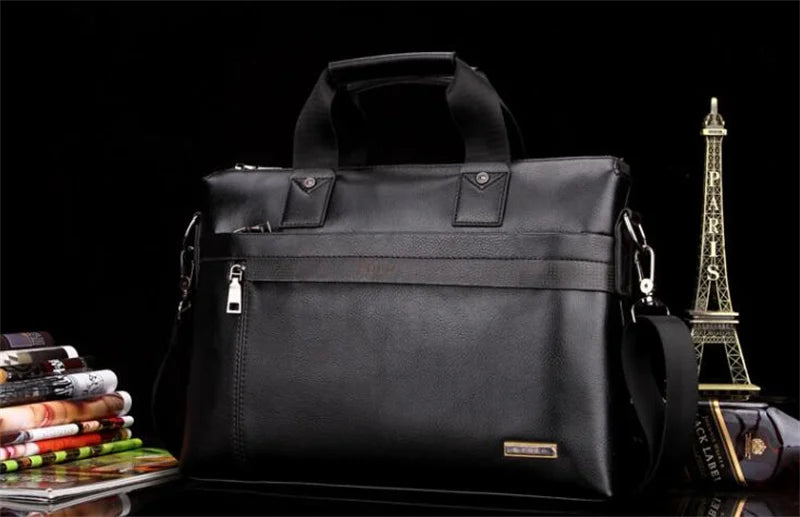 Men Briefcase Bag for Documents Designer Leather Luxury Brand Men's Business Travel Big Capacity A4 Document Organizer handbag