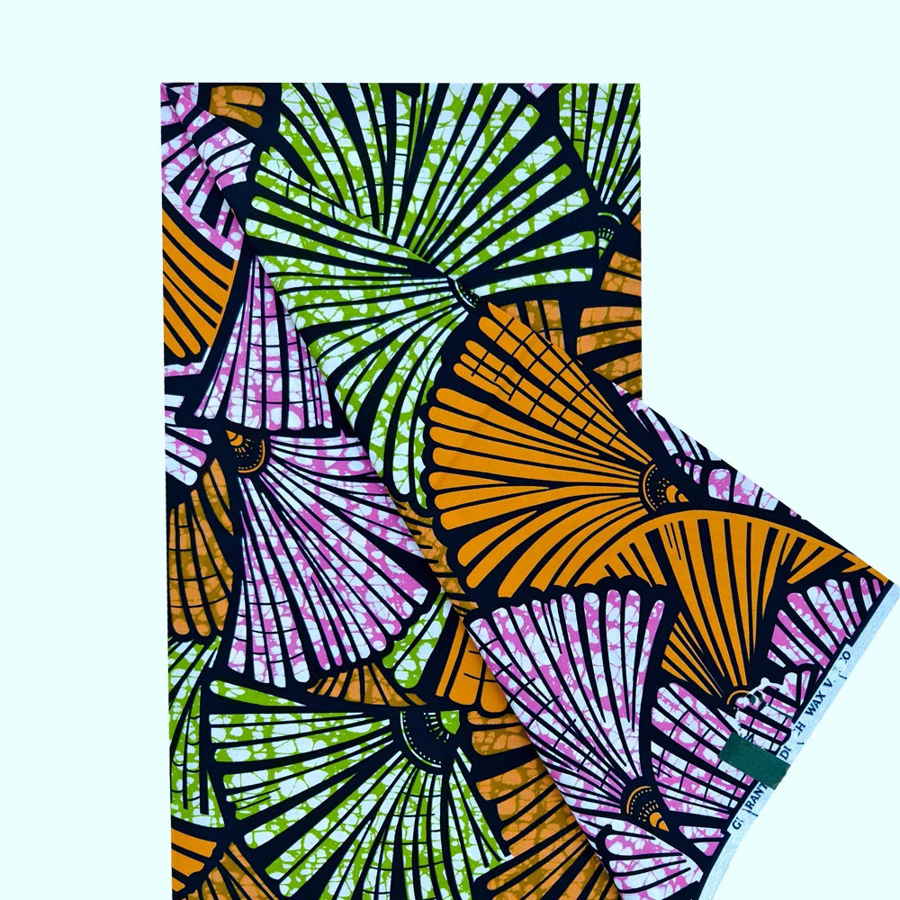 New Super Tissu Ankara Good Real Prints African Wax Fabric Soft Pagne Cotton Material Kente 6YARDS Stuff Blue Batik For Sew
