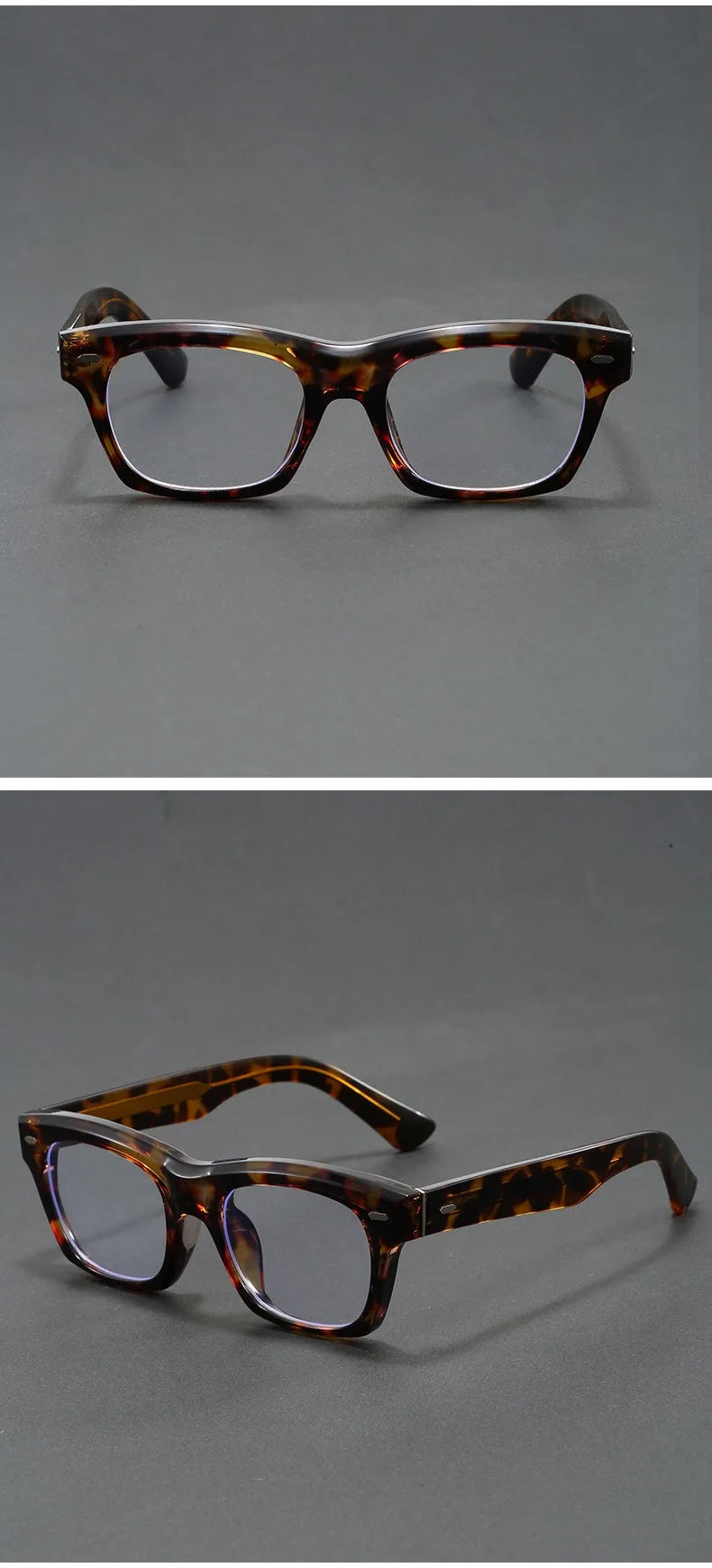 Japanese Square Glasses Frame Men Fashion Anti Blue Light Reading Glasses Men Good Quality Full Rim Eyewear