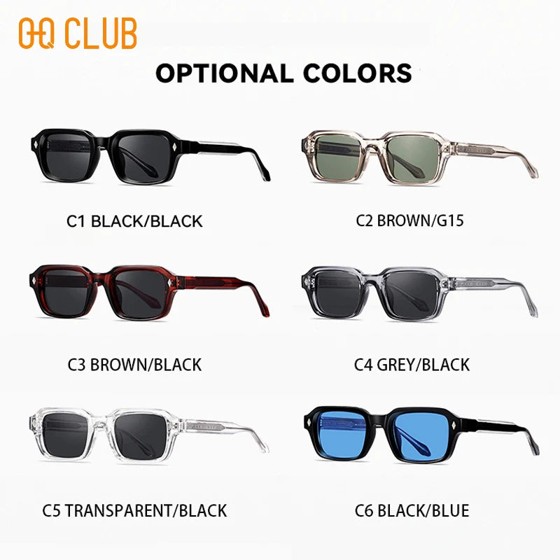 O-Q CLUB Uv400 Polarized Sunglasses Men 2024 Lunette Men's Glasses Women Eyewear Sunglass Luxury Women's Eyepieces Man Lenses