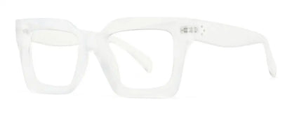 Vintage Oversized Square Anti Blue Light Reading Glasses Women Men Trending Optical Eyewear Finished Hyperopia Eyeglasses +2 +5