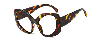 Oversized Reading Glasses Women Luxury Brand Designer Cat Eye Chunky Glasses Anti Blue Light Customised Prescription Glasses